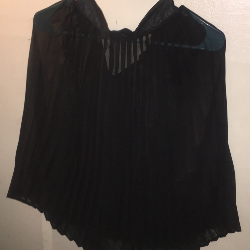Transparent black skirt